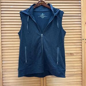 Kühl Charcoal Gray vest with hood size large